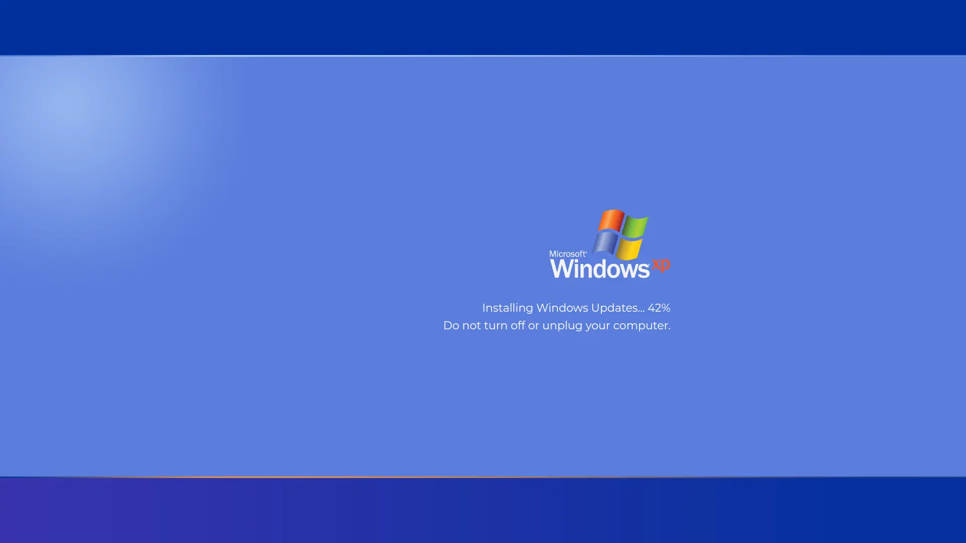 hackerScreen windows xp update